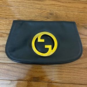 GUCCI Black Vintage Blondie Clutch